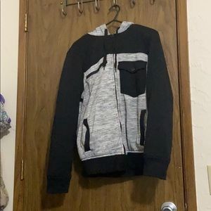 White and black jacket